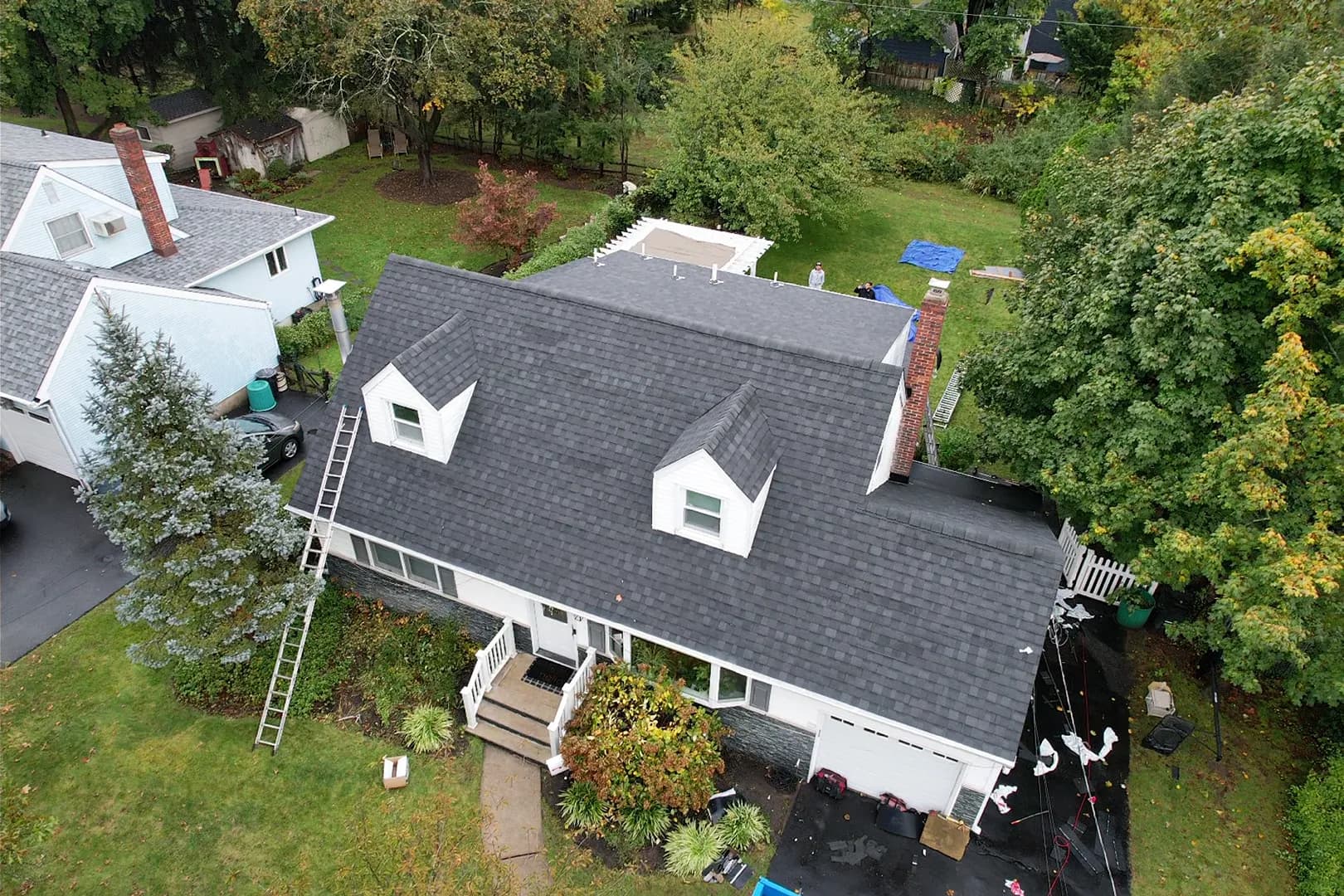 Gallery photos for IKO Dynasty Granite Black Roof Replacement in Dumont NJ: Image #7