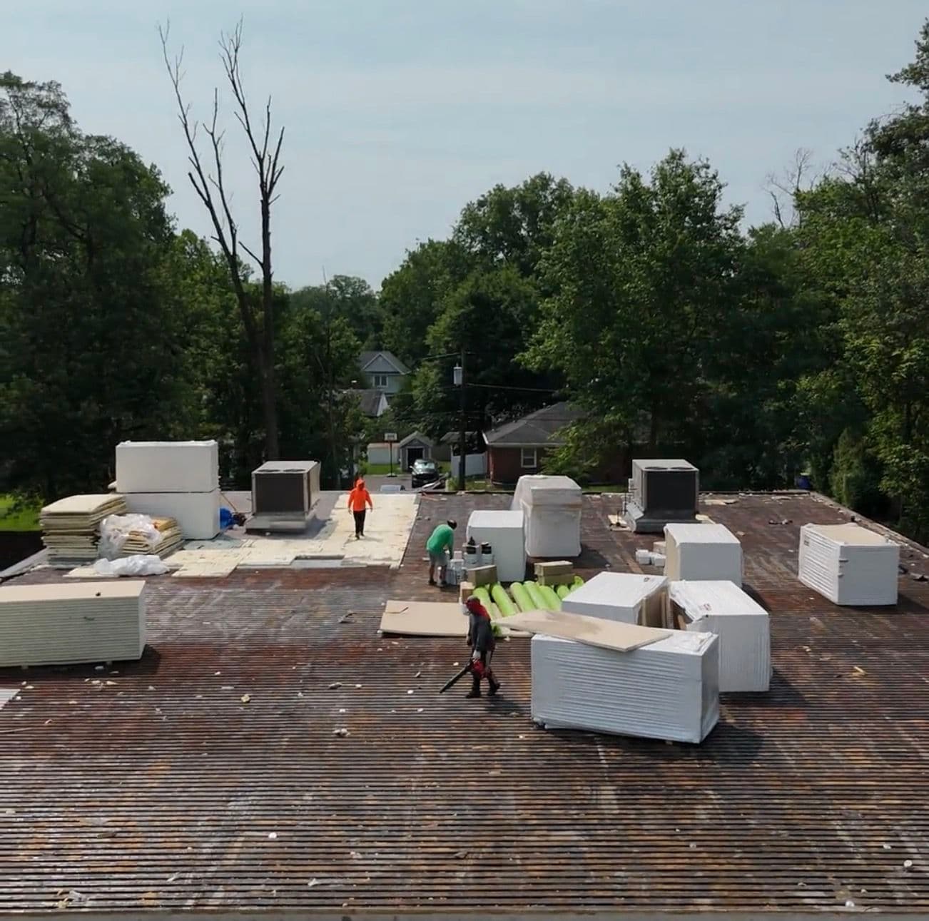 Gallery photos for 80 Square EPDM Commercial Flat Roof Replacement in Green Brook NJ: Image #3