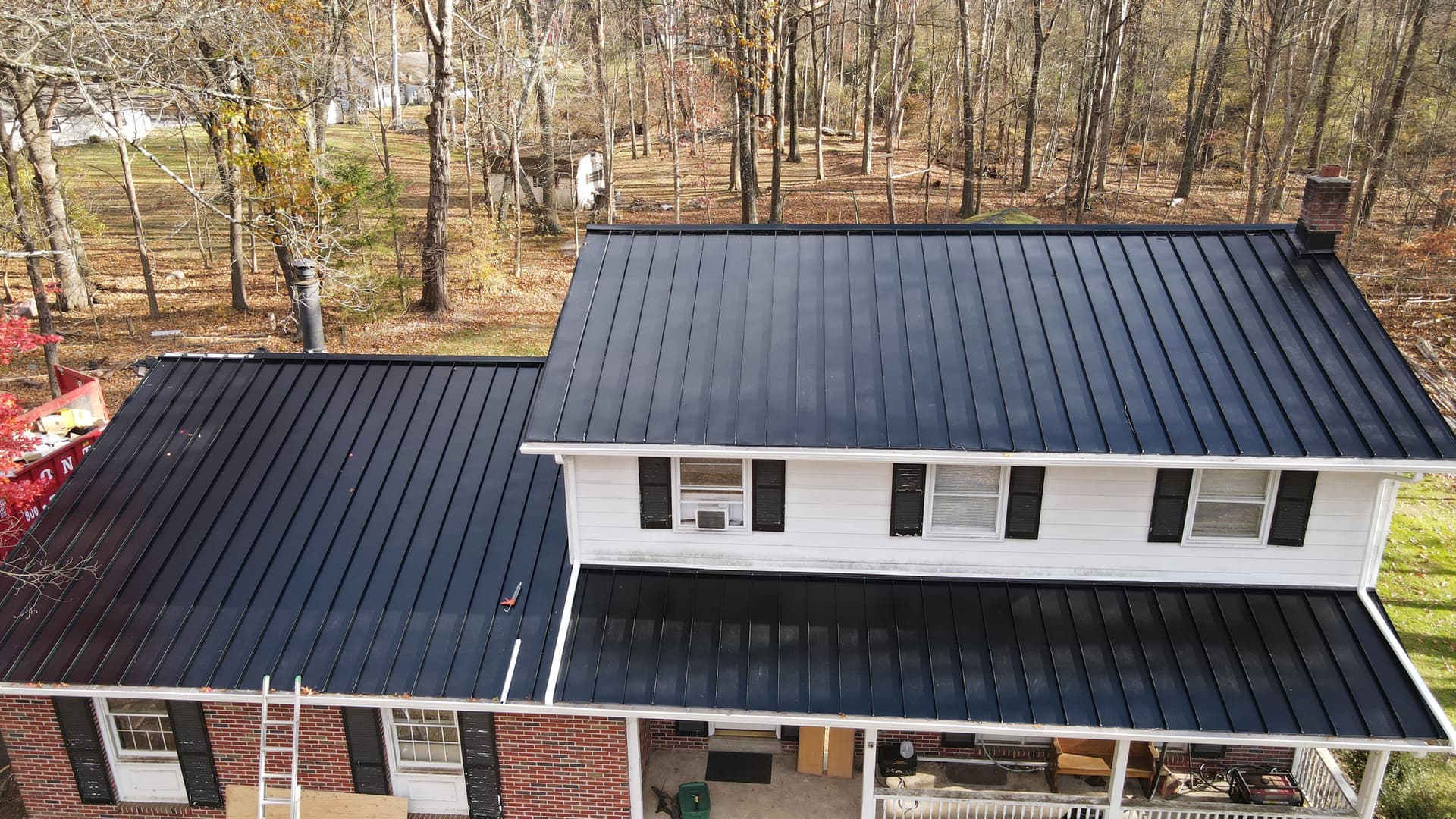 Gallery photos for Standing Seam Metal Roof Installation and Full Framing Restoration in Upper Saddle River NJ: Image #9