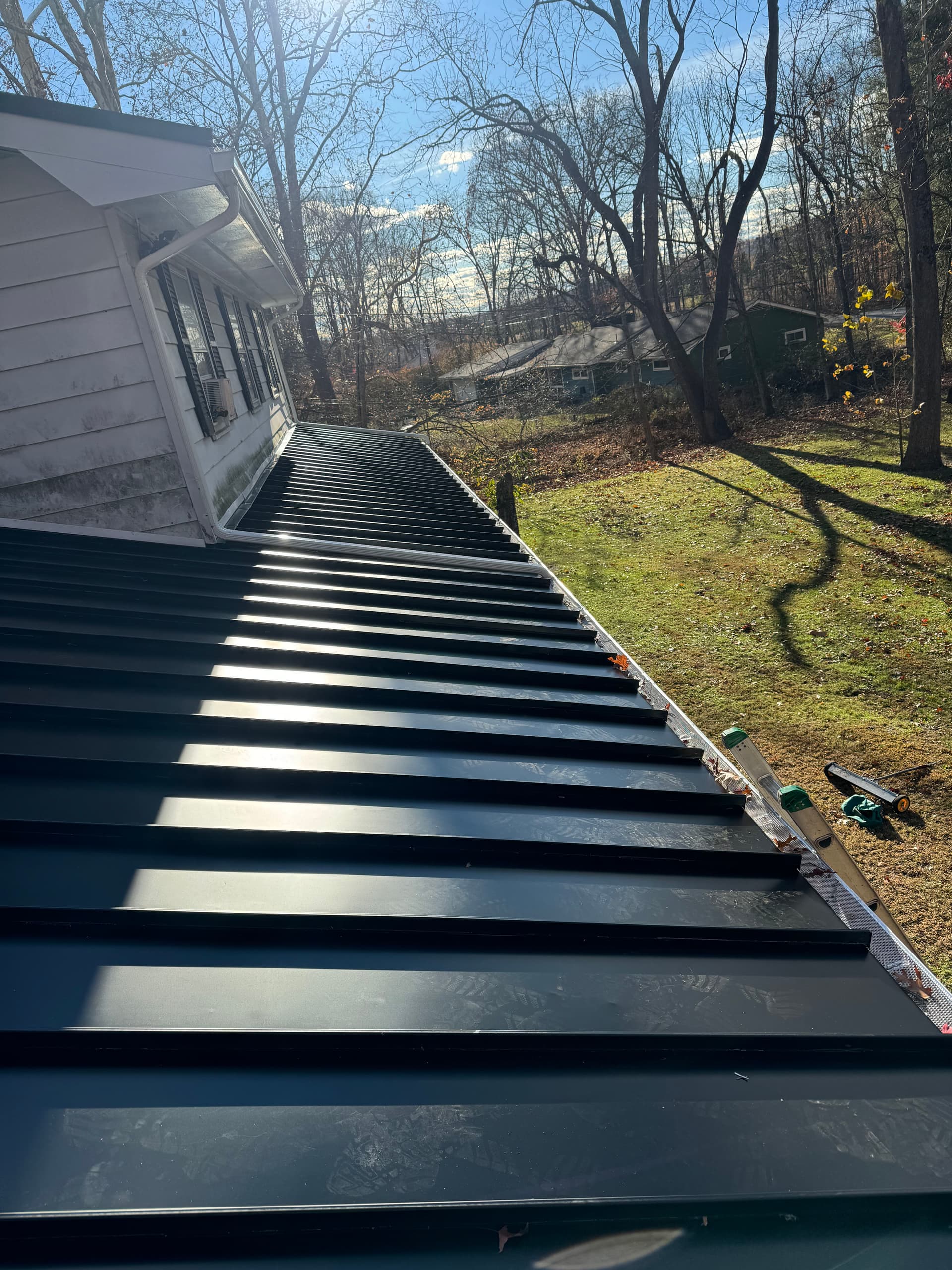 Gallery photos for Standing Seam Metal Roof Installation and Full Framing Restoration in Upper Saddle River NJ: Image #6