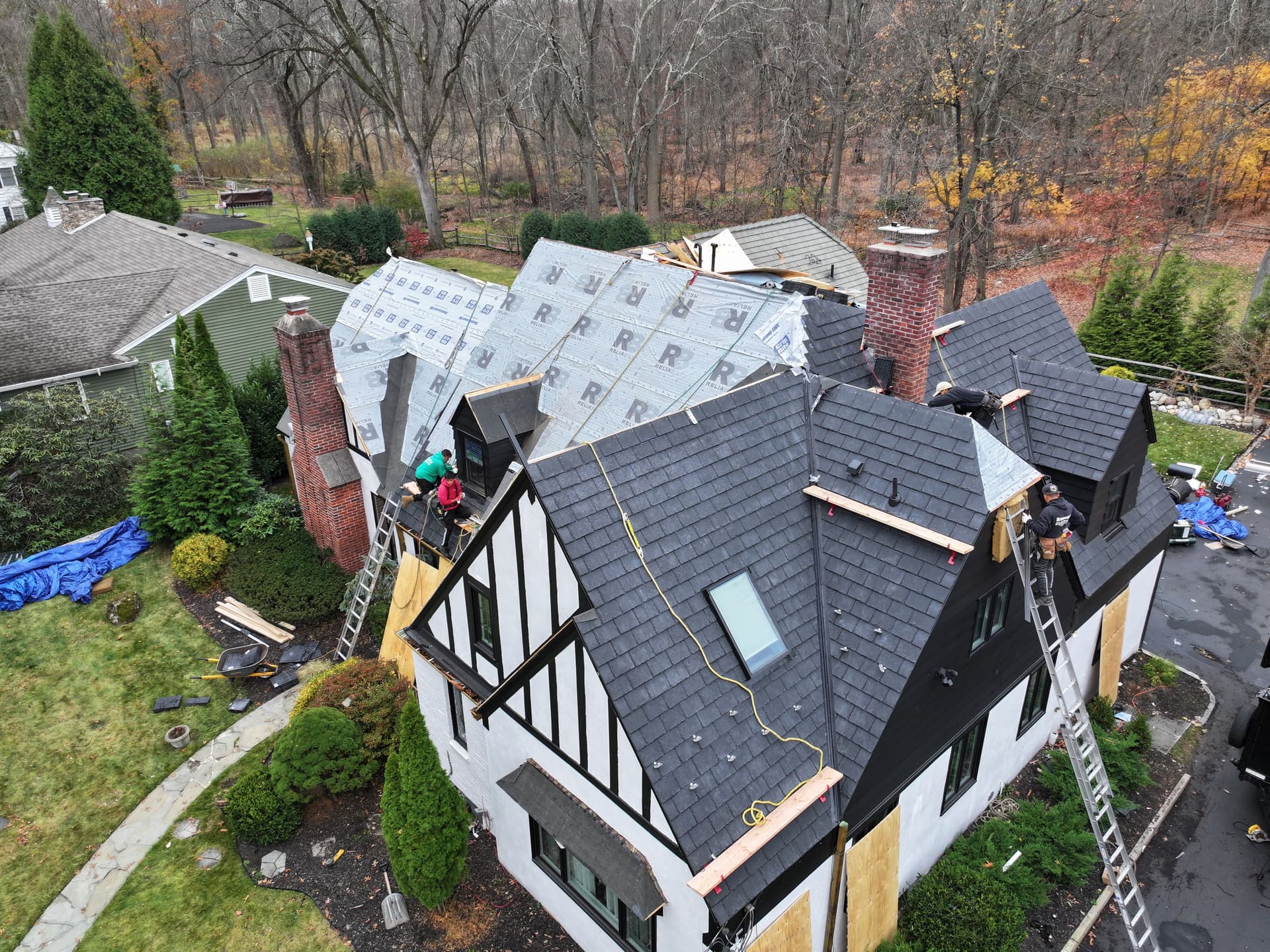 Gallery photos for DaVinci Composite Slate Roof Installation in Hillsdale, NJ: Image #5