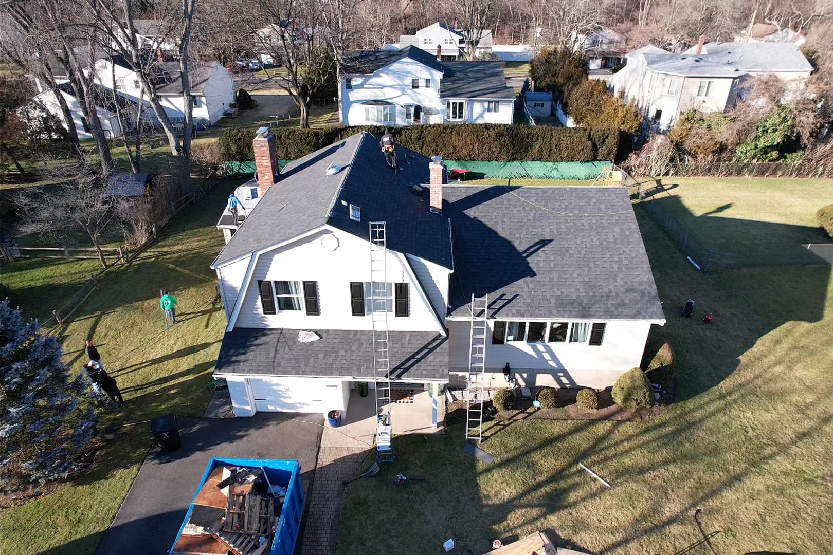 Gallery photos for Full Roof Replacement in Paramus NJ with IKO Dynasty Glacier Shingles: Image #9