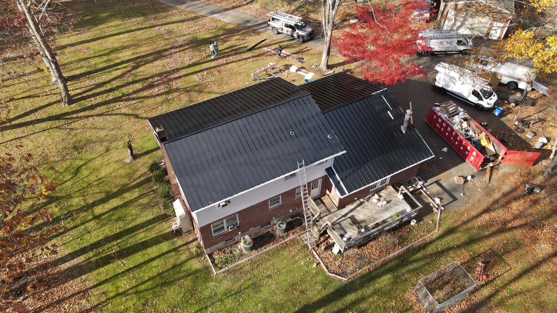 Gallery photos for Standing Seam Metal Roof Installation and Full Framing Restoration in Upper Saddle River NJ: Image #7
