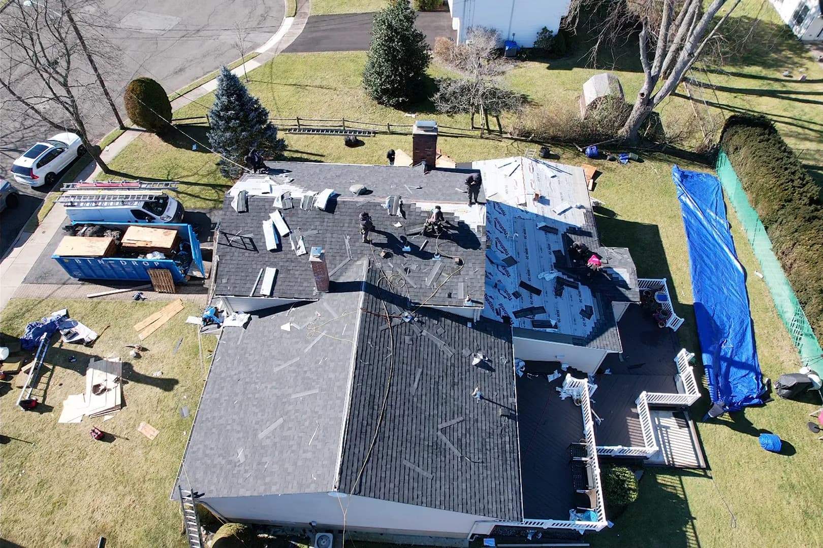 Gallery photos for Full Roof Replacement in Paramus NJ with IKO Dynasty Glacier Shingles: Image #3