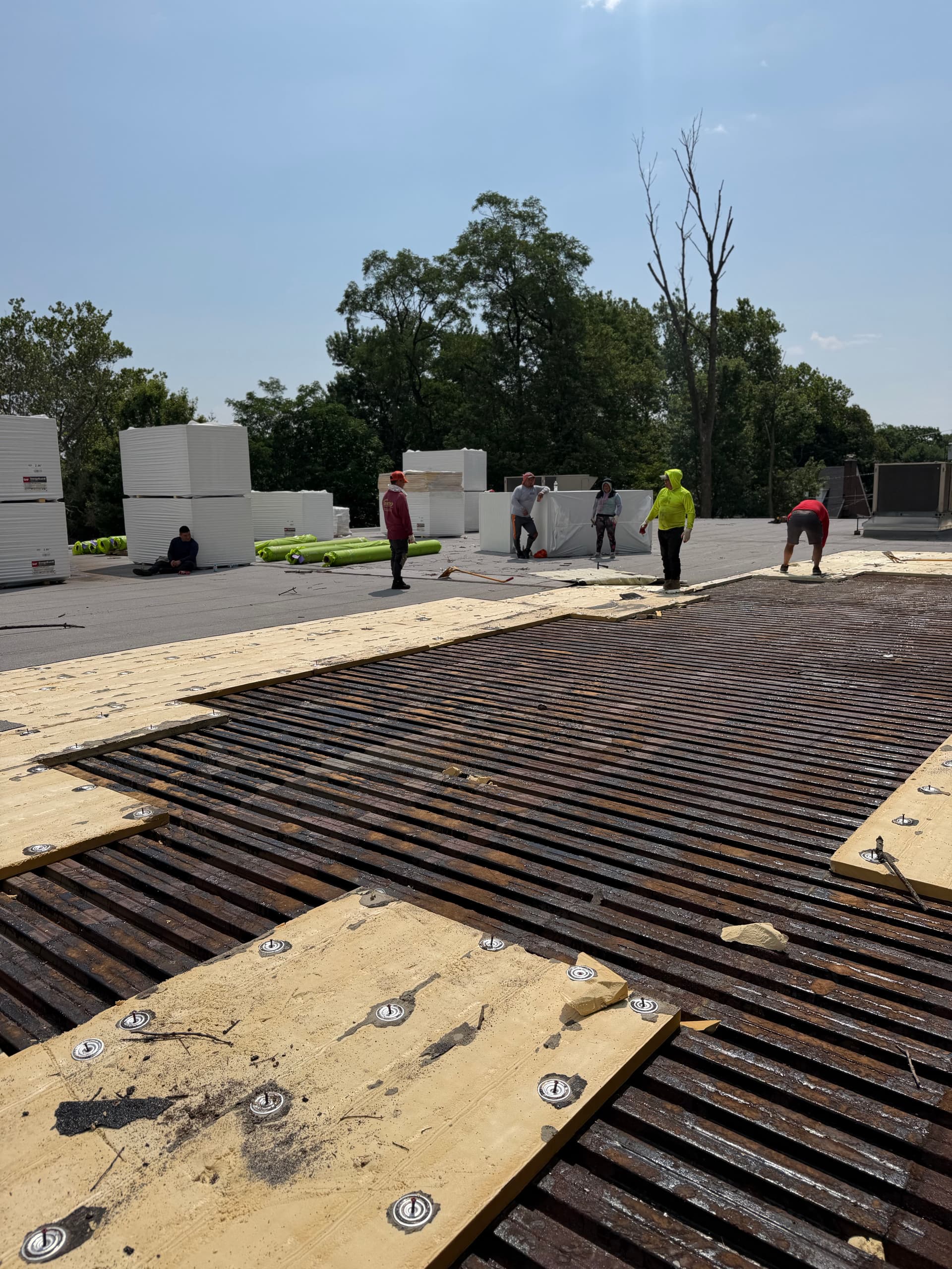 Gallery photos for 80 Square EPDM Commercial Flat Roof Replacement in Green Brook NJ: Image #4