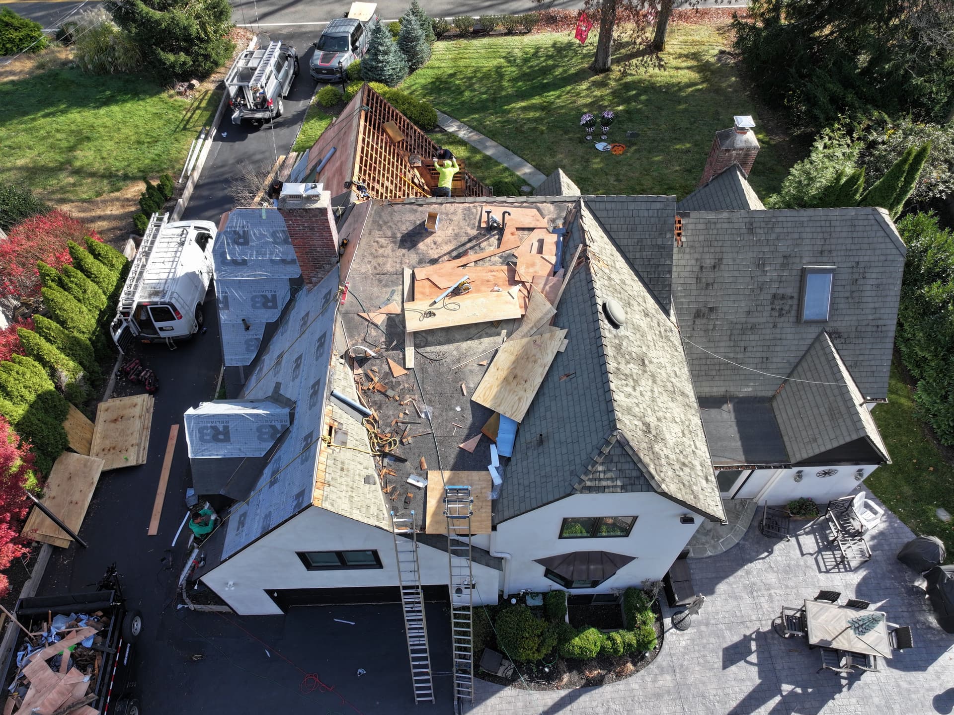Gallery photos for DaVinci Composite Slate Roof Installation in Hillsdale, NJ: Image #4