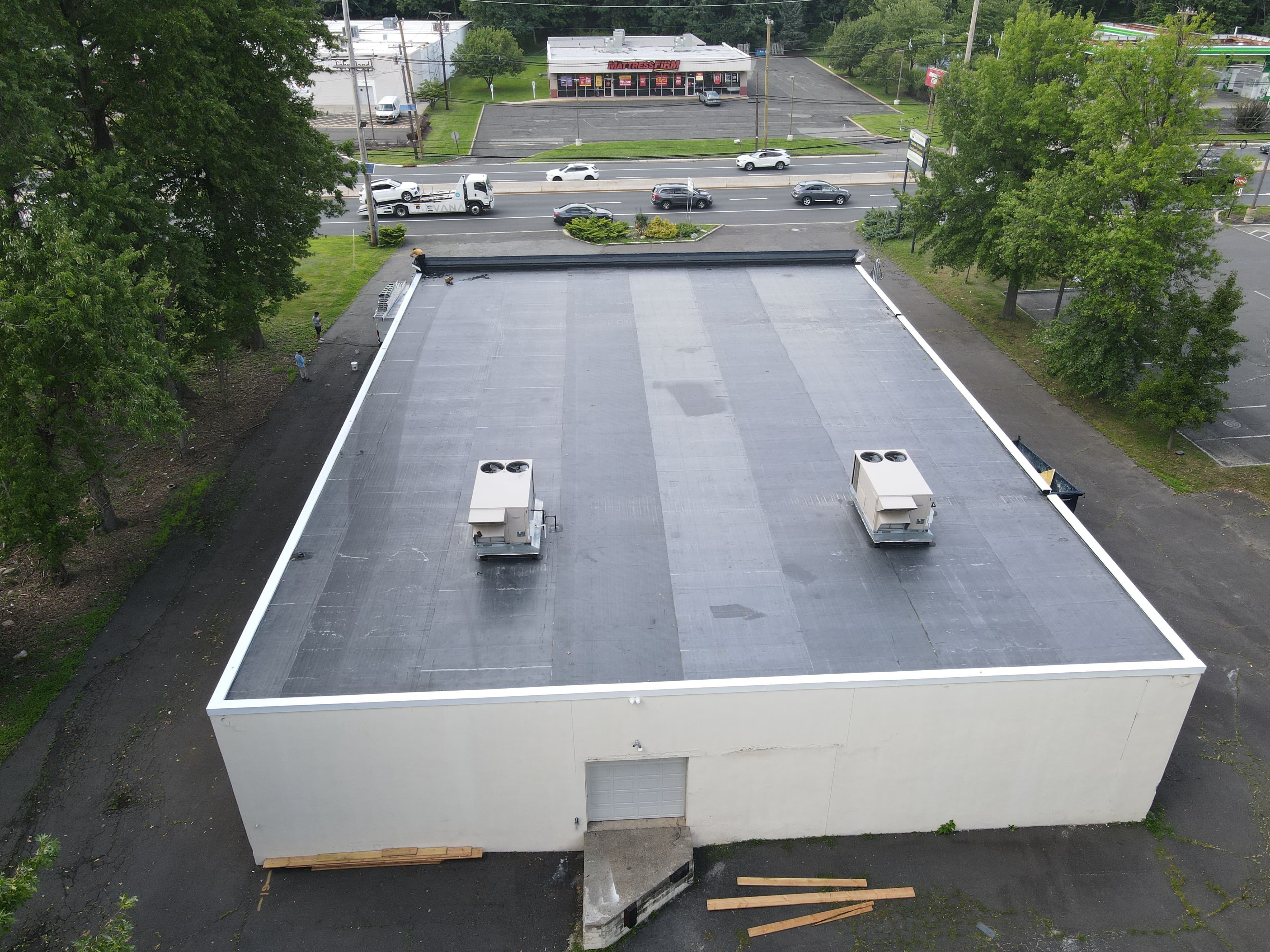 Project 80 Square EPDM Commercial Flat Roof Replacement in Green Brook NJ image