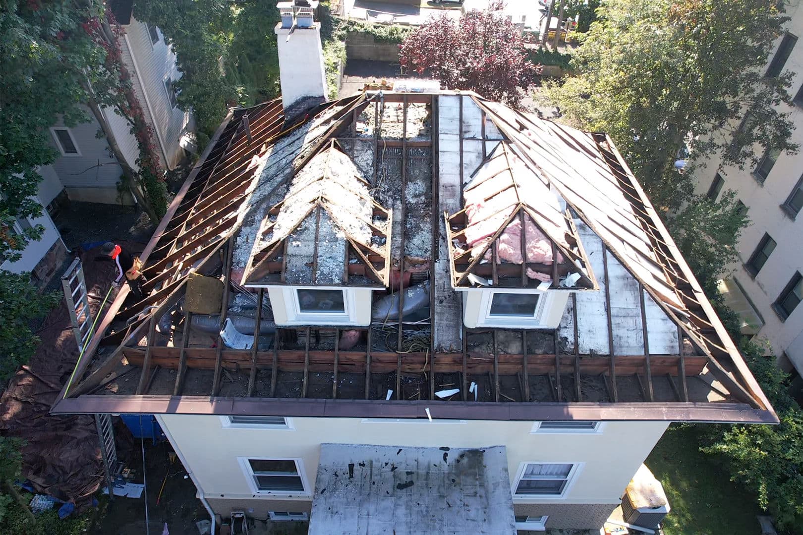 Gallery photos for Full Roof Replacement with New Decking in Leonia NJ: Image #2