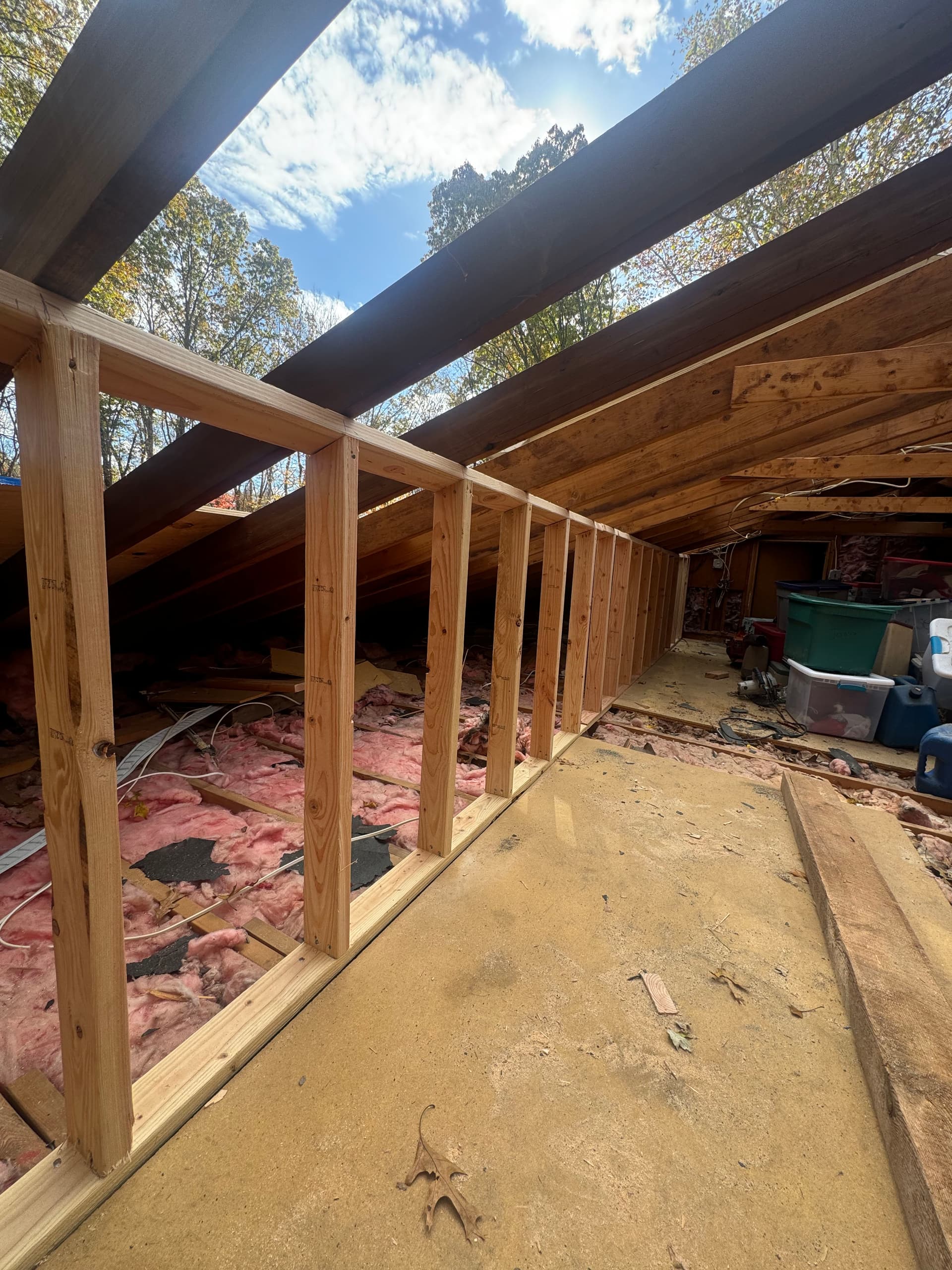 Gallery photos for Standing Seam Metal Roof Installation and Full Framing Restoration in Upper Saddle River NJ: Image #4