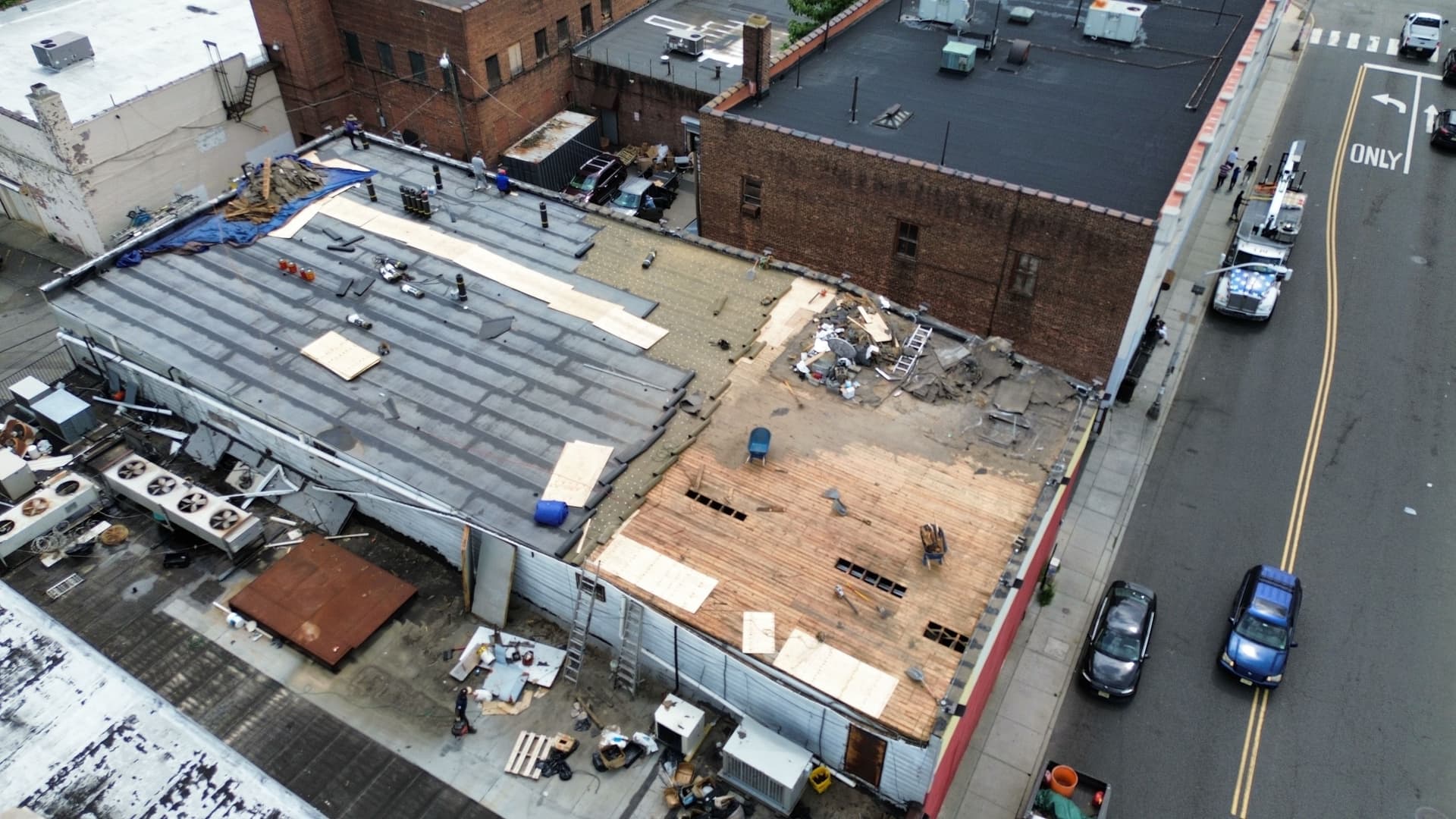 Gallery photos for Commercial Torch-Down Flat Roof Replacement in Orange NJ: Image #3
