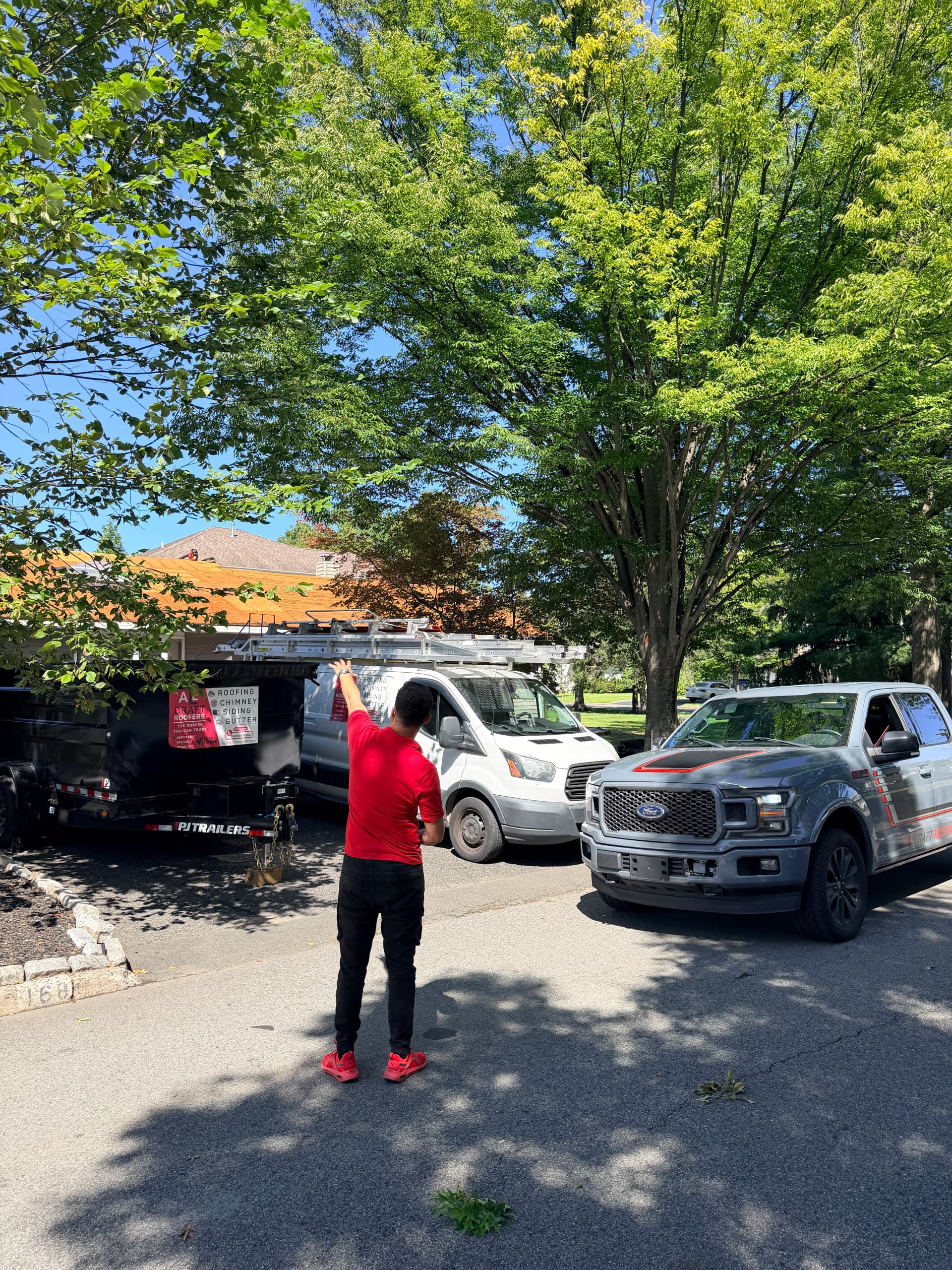 Gallery photos for Full Roof Replacement With New Decking and Gutters in Paramus NJ: Image #1