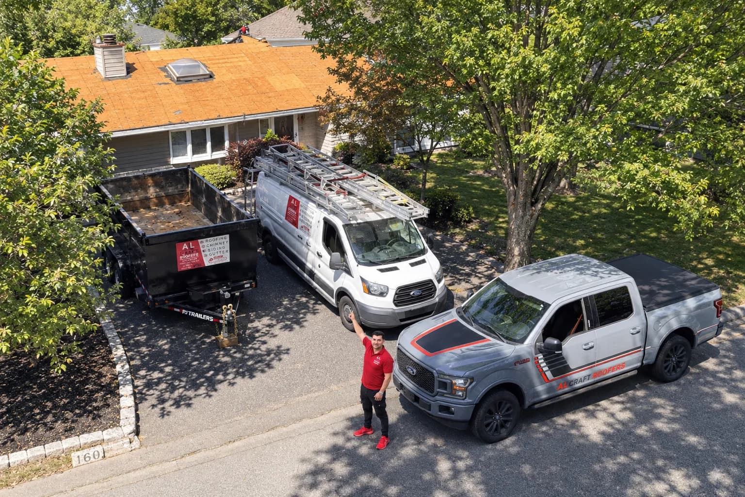 Full Roof Replacement With New Decking and Gutters in Paramus NJ image